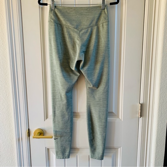 Nike Heather Grey Dri Fit Full Length Leggings | Medium - Picture 4 of 5